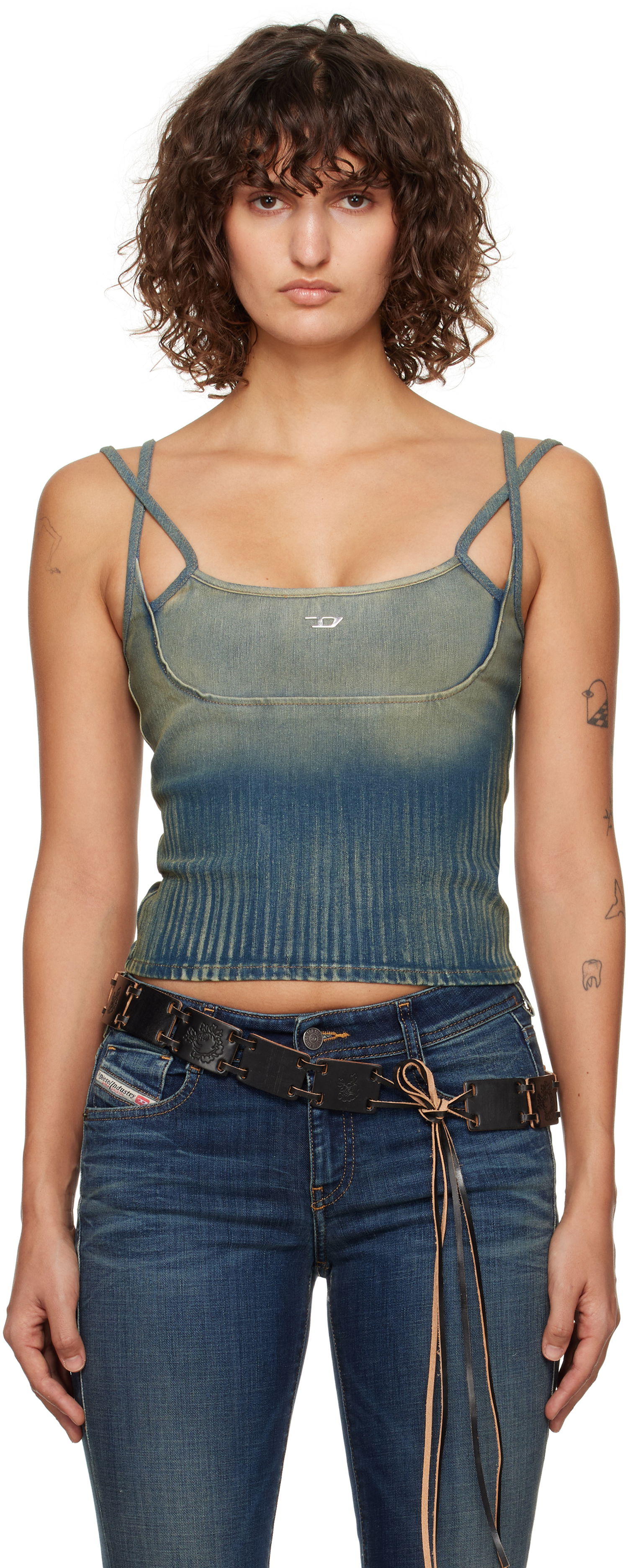 Tielko Diesel De-Maddy-S Tank Top Modrá | A14101 09K08, 0