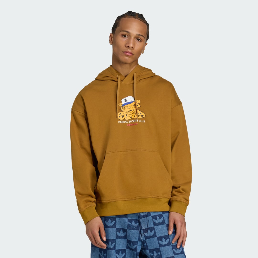 Mikina adidas Performance Wabash Casual Hoodie Hnedá | JW0167, 0
