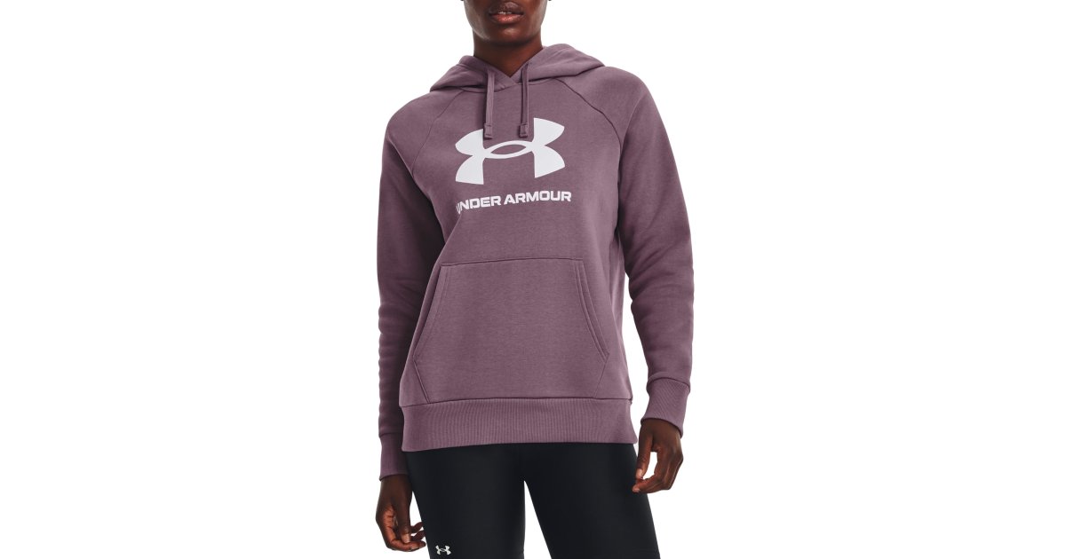 Mikina Under Armour Rival Fleece Big Logo Hoodie Fialová | 1379501-500, 1