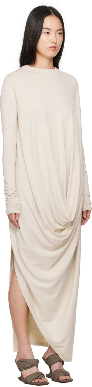 Šaty Rick Owens Rick Owens Hollywood Twisted Midi Dress Béžová | RP01E7637 VI, 1