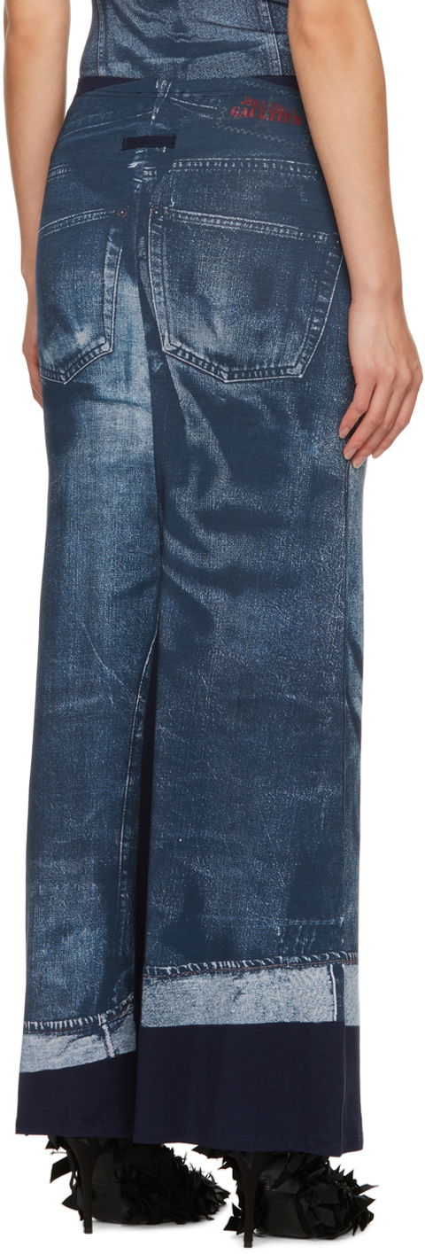 Gaultier Trompe L'œil Maxi Skirt