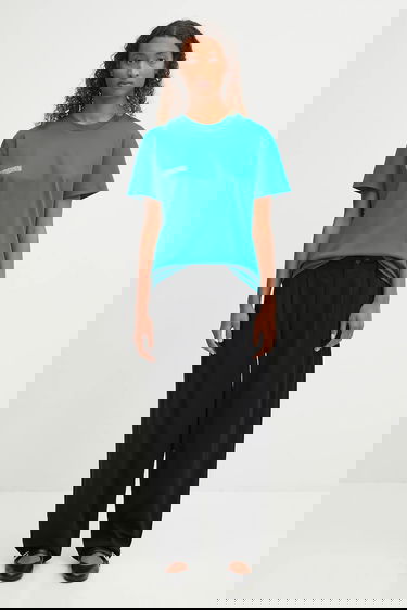 Tričko PANGAIA Pangaia DNA Interlock T-Shirt Tyrkysová | 10002573, 4