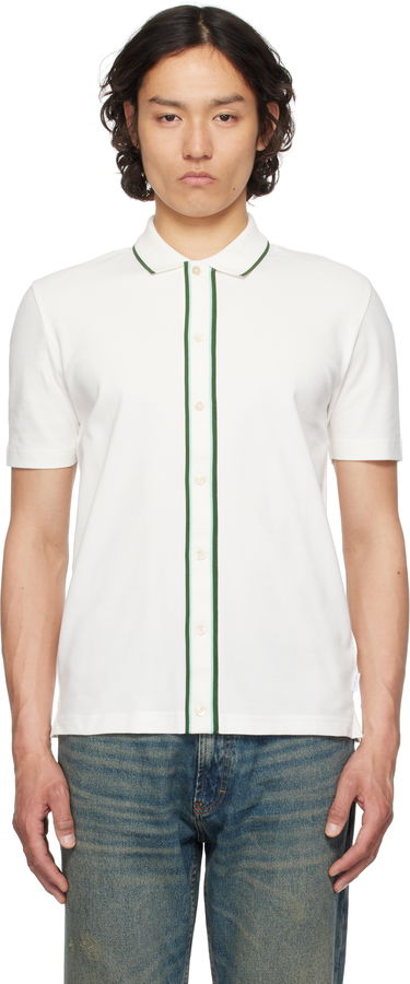 Polo tričko Paul Smith PS Paul Smith Stretch Cotton Placket Polo Biela | M2R-787Y-P21511-02A, 0