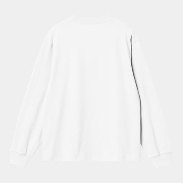 Tričko Carhartt WIP Long Sleeve American Script T-Shirt Biela | I035466_5, 2