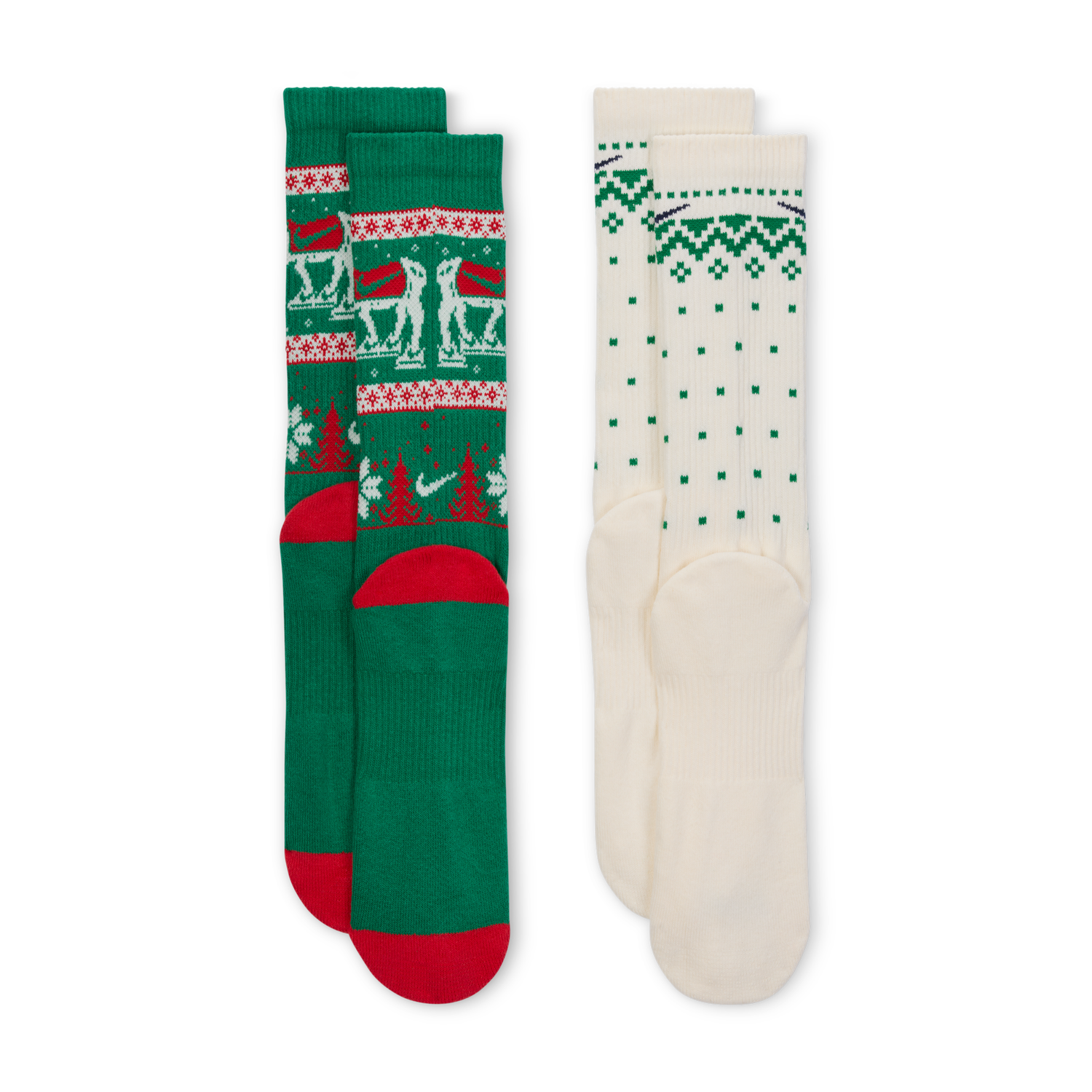 Ponožky Nike Christmas Reindeer Pattern Ed Pls Csh Crew Socks Rôznofarebný | HV6939-901, 1
