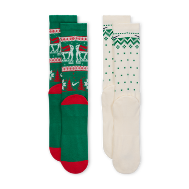 Ponožky Nike Christmas Reindeer Pattern Ed Pls Csh Crew Socks Rôznofarebný | HV6939-901, 1