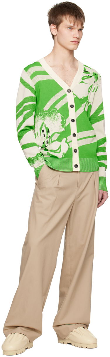 Sveter Feng Chen Wang Feng Chen Wang Floral Cardigan Zelené | FUS15KT08, 3