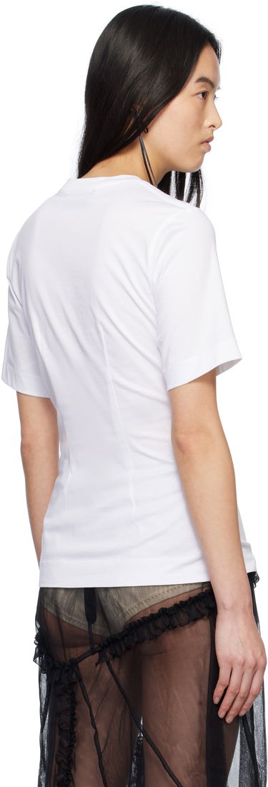Tričko Simone Rocha Simone Rocha Balconette Bust Detail T-Shirt Biela | 5323 0553, 2