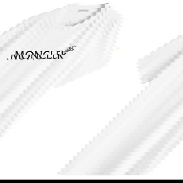 Tričko Moncler Men's Logo T-Shirt Size X-Small Biela | 8C000-75-8390T-001, 0