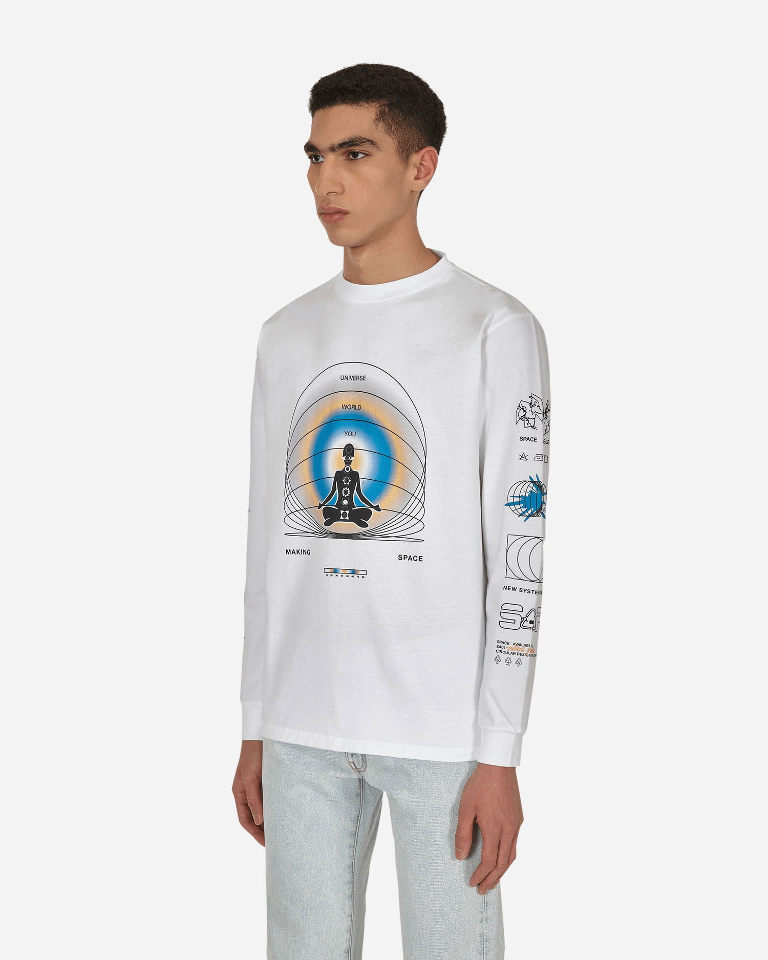 Tričko Space Available Oneness T-Shirt Biela | SA-OT002-WHT WHITE, 1