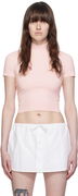 Alexanderwang.t Mock Neck Cropped T-Shirt