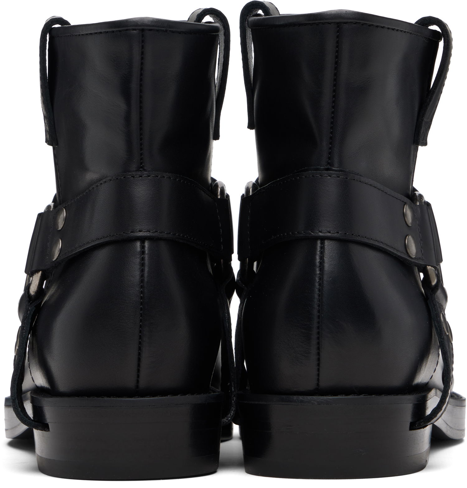 Tenisky a topánky Balmain Balmain Calfskin Leather Biker Ankle Boots Čierna | FM1TE365LVIT, 1