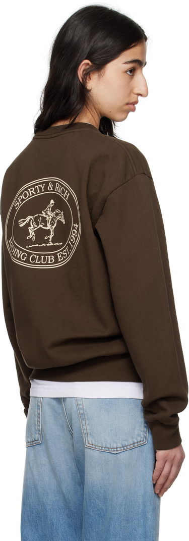 Sveter Sporty & Rich Sporty & Rich 'Riding Club' Sweatshirt Hnedá | ST071612244BR03, 2