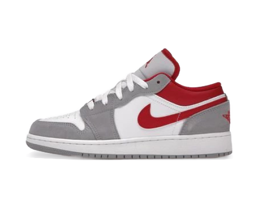 Tenisky a topánky Jordan Jordan 1 Low SE "Light Smoke Grey/Gym Red" GS Šedá | DM0589-016