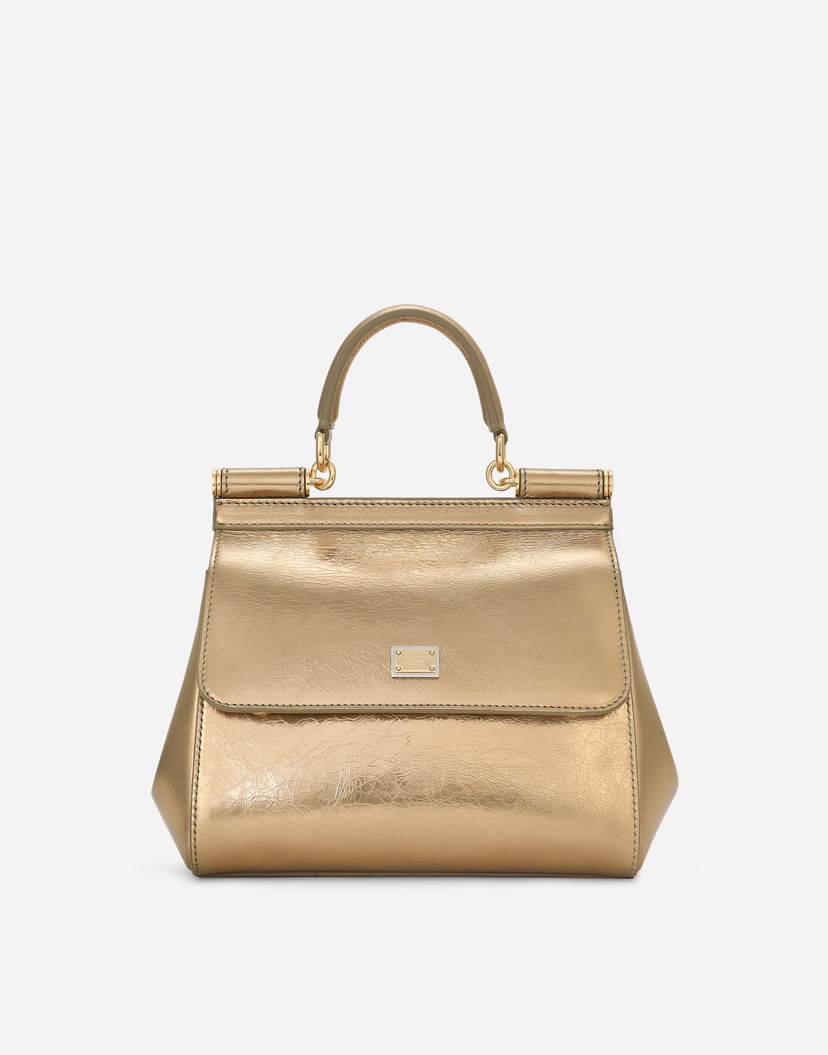 Kabelka Dolce & Gabbana Dolce & Gabbana Sicily Medium Handbag Metalická | BB6003AO8558H945