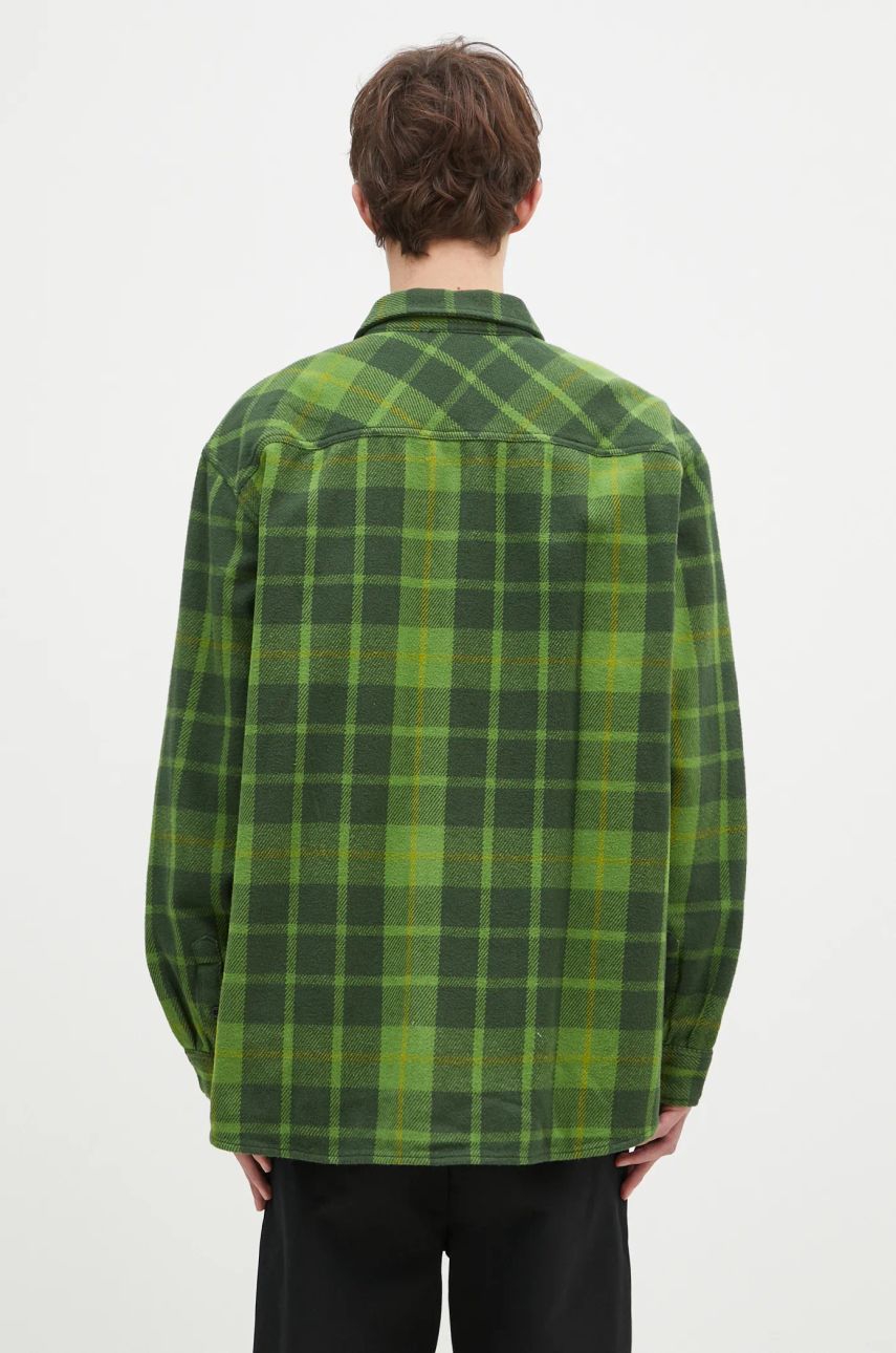 Wood Wood Day Heavy Flannel Shirt Relaxed Fit