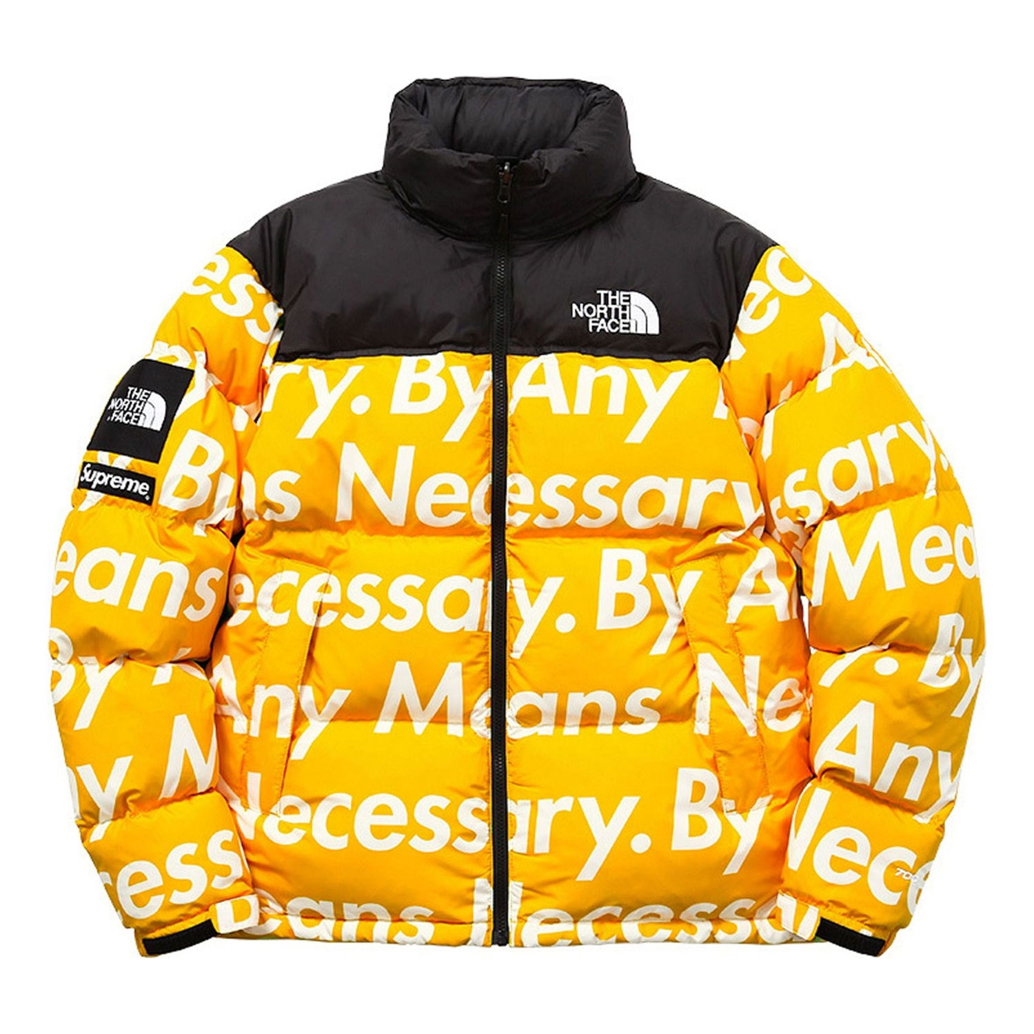 Prešívaná bunda Supreme FW15 North Face By Any Means Nuptse Jacket Žltá | SUP-FW15-622, 0