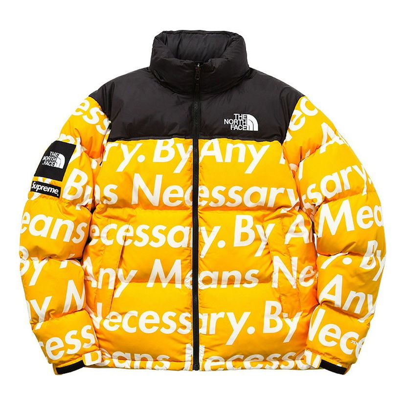 Prešívaná bunda Supreme FW15 North Face By Any Means Nuptse Jacket Žltá | SUP-FW15-622