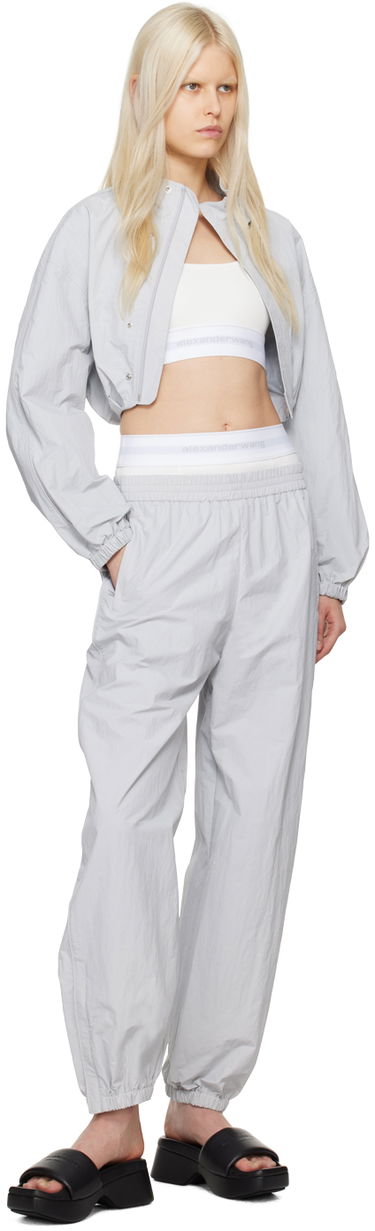 Sveter Alexander Wang Classic Turtleneck Cropped Sweatshirt Šedá | 4CC1241442, 3