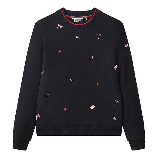 Mikina FILA FILA Small Pattern Pullover Navy | F11W041201F-NV