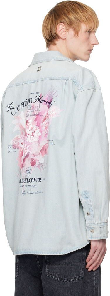 Košeľa WOOYOUNGMI WOOYOUNGMI Denim Shirt Modrá | W251SH16, 2