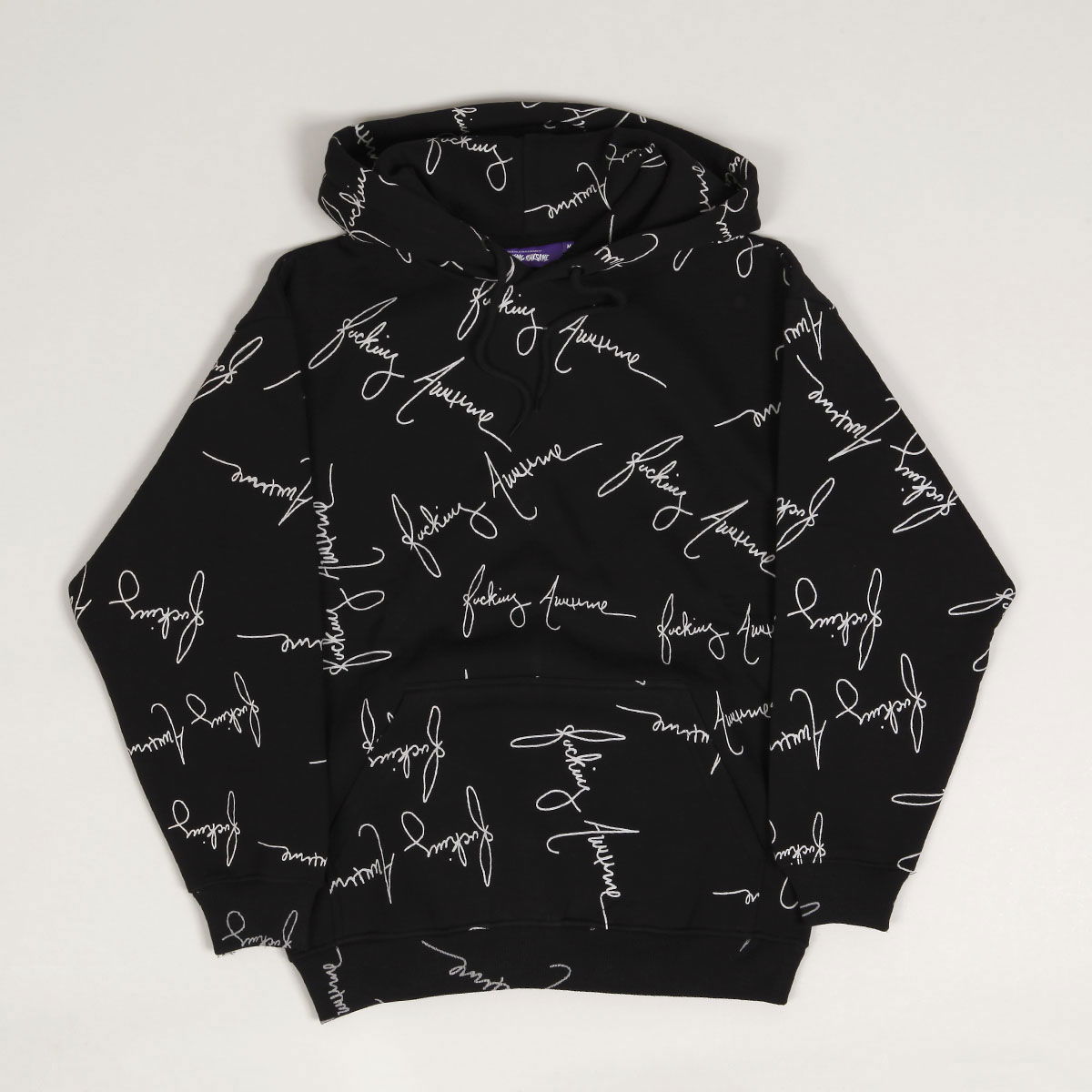 Mikina Fucking Awesome Cursive Hoodie Čierna | PN4122, 0