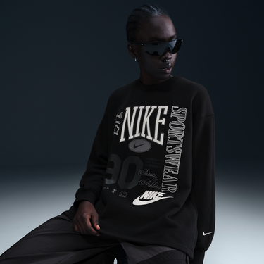 Mikina Nike Sportswear Crewneck Sweatshirt Čierna | HF9491-010, 4