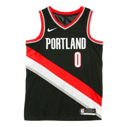 Dres Nike NBA Portland Trail Blazers Lillard #0 Fan Edition Jersey Čierna | CW3680-010