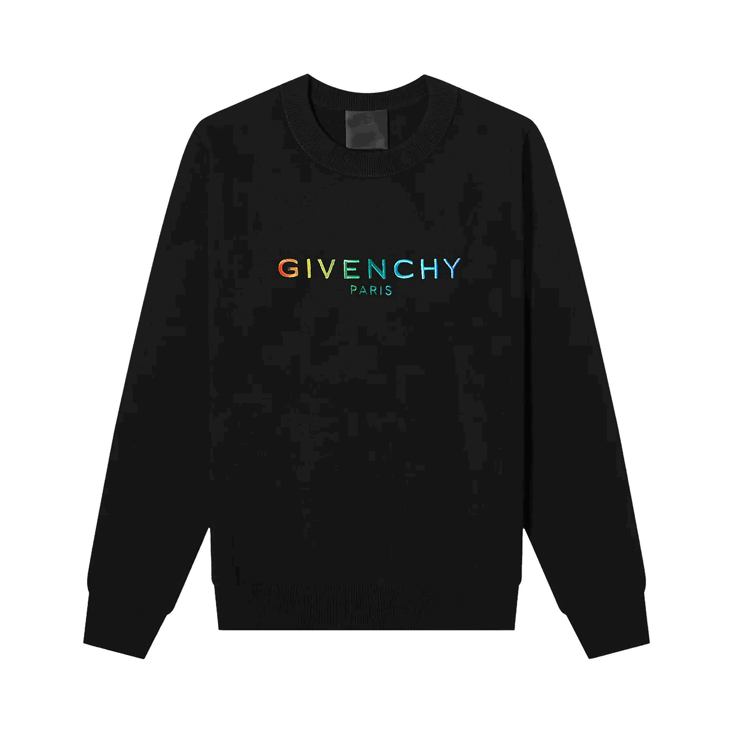 Mikina Givenchy Slim Fit Pride Embroidered Sweatshirt Čierna | BMJ0GS3Y78 001, 0