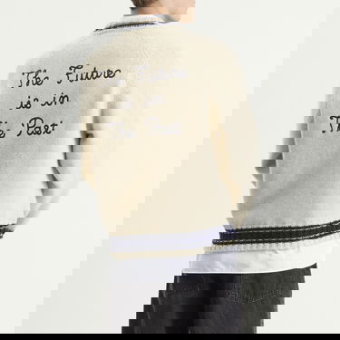 Sveter Human Made Varsity H Patch Clover Embroidered Zip-Up Knit Cardigan Large Rôznofarebný | HM30CS020-WHT, 3