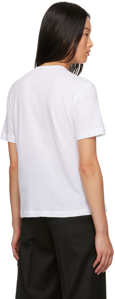 Tričko Ann Demeulemeester Dagmar Embroidered Logo T-Shirt Biela | 2302-W-JTS02-23-FA206-001, 2