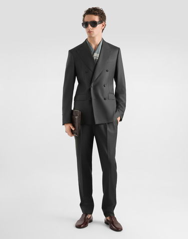 Bunda Dolce & Gabbana Double-breasted Virgin Wool Jacket 52 Šedá | G2TV8TGK048V0687, 1