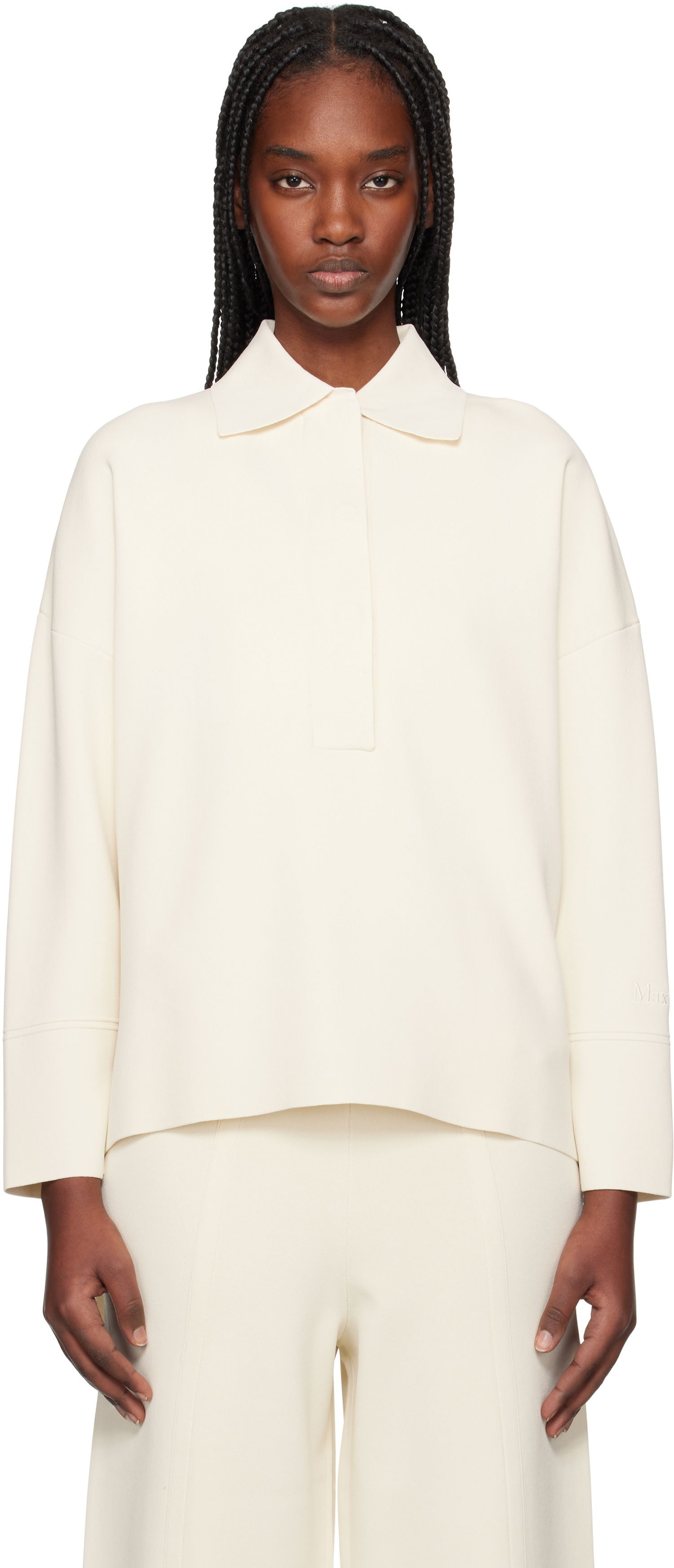 Sveter Max Mara Max Mara Vand Polo Shirt Biela | 2511361068600, 0