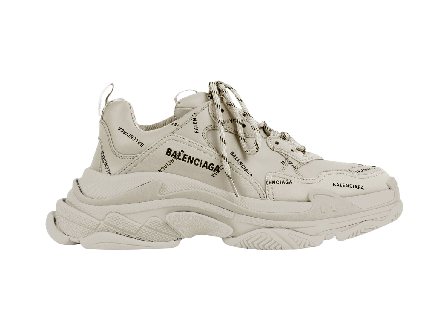 Tenisky a topánky Balenciaga All Over Logo Triple S Beige W Béžová | 524039W2FA19710, 0