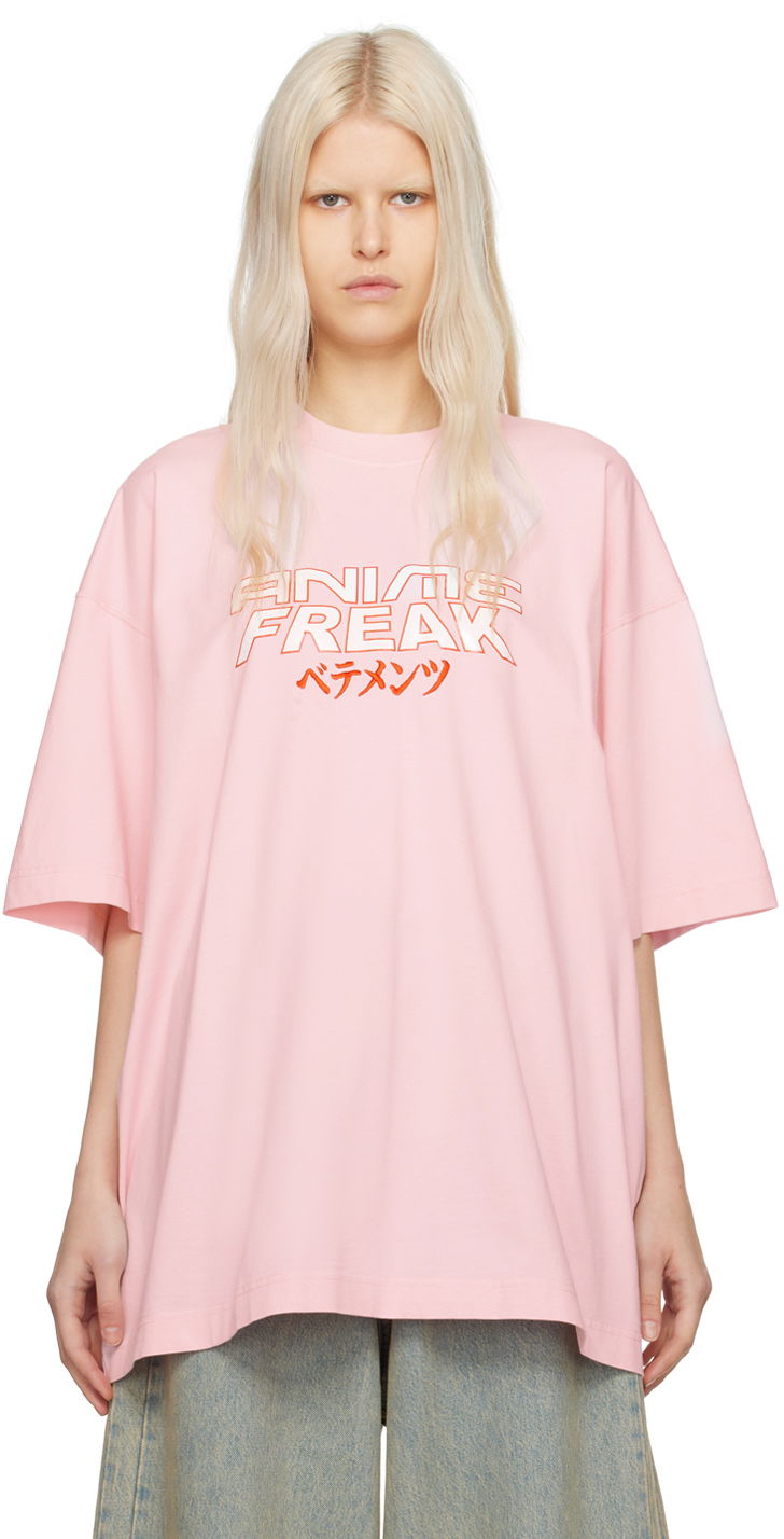 Tričko VETEMENTS 'Anime Freak' T-Shirt Ružová | UE64TR210P, 0