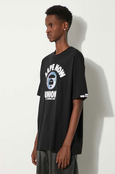 Tričko AAPE by A Bathing Ape AAPE By A Bathing Ape Union Logo Print T-Shirt Čierna | AAPTEM1447XXM, 3