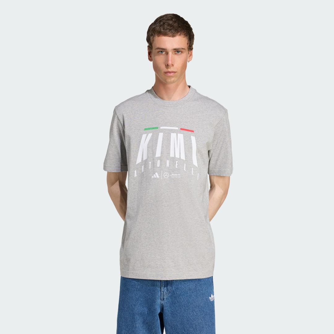 Tričko adidas Performance Mercedes-AMG Petronas Formula One Team Kimi Antonelli T-Shirt Šedá | JZ8911, 0