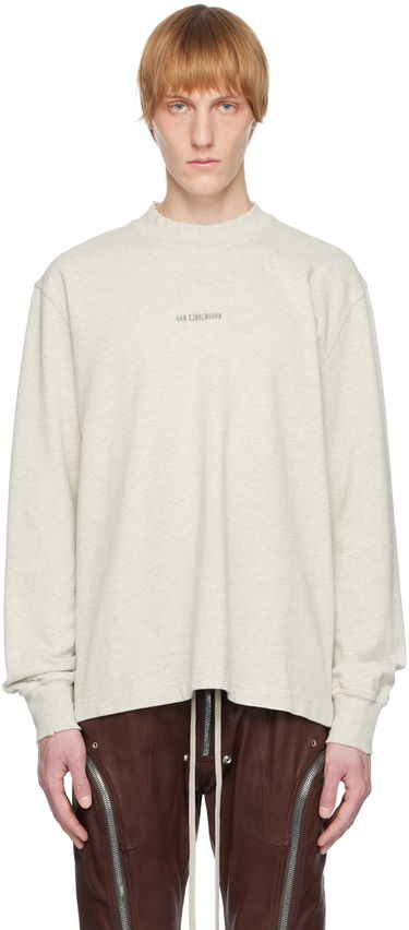 Tričko Han Kjøbenhavn Distressed Long Sleeve T-Shirt Šedá | M-131442, 0