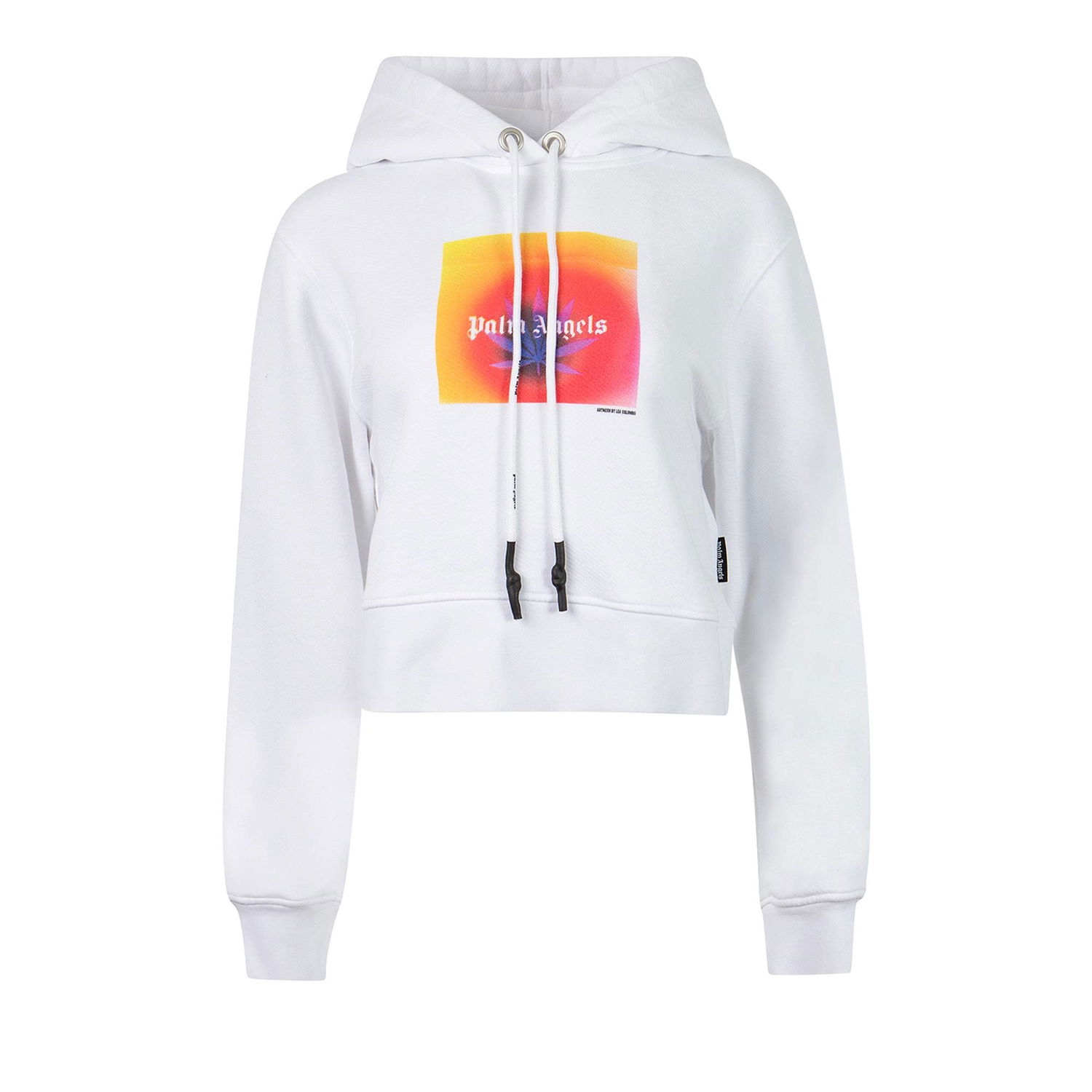 Mikina Palm Angels x The Webster Square Leaf Hoodie Biela | PWBB022G21FLE0070120, 1