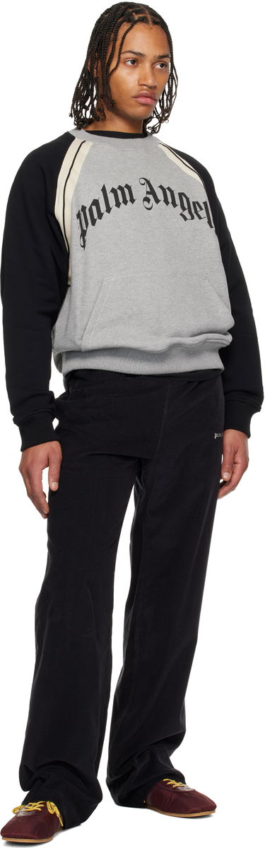 Mikina Palm Angels Palm Angels Curved Logo Raglan Track Crew Sweatshirt Rôznofarebný | PMBA08LF25FLE0010810, 3