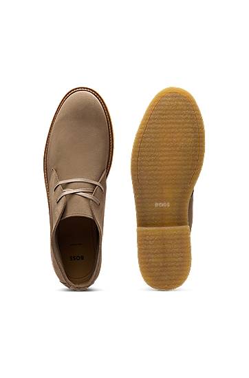 Oblečenie BOSS Suede Desert Boots Béžová | 50548077, 1