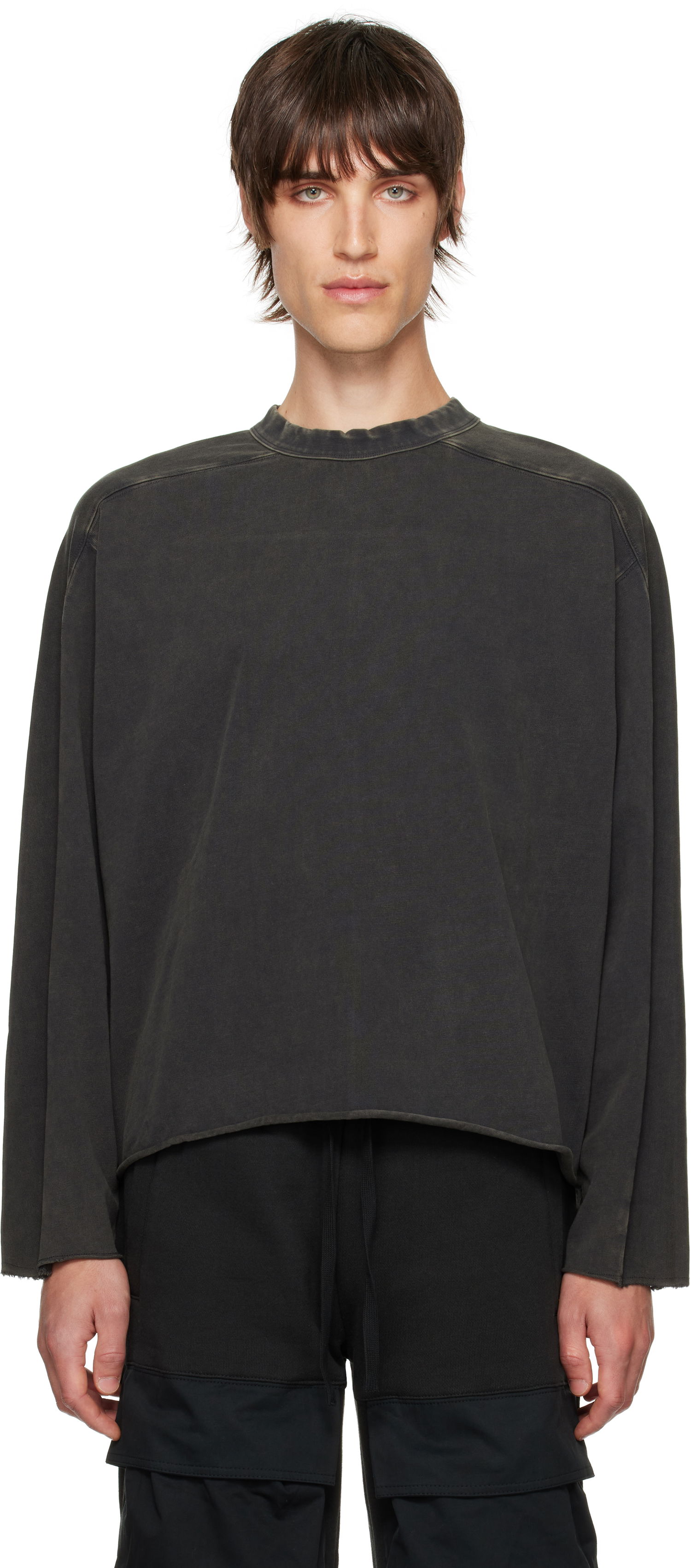 Tričko Entire Studios Heavy Long Sleeve T-shirt Čierna | ES2486WB, 0