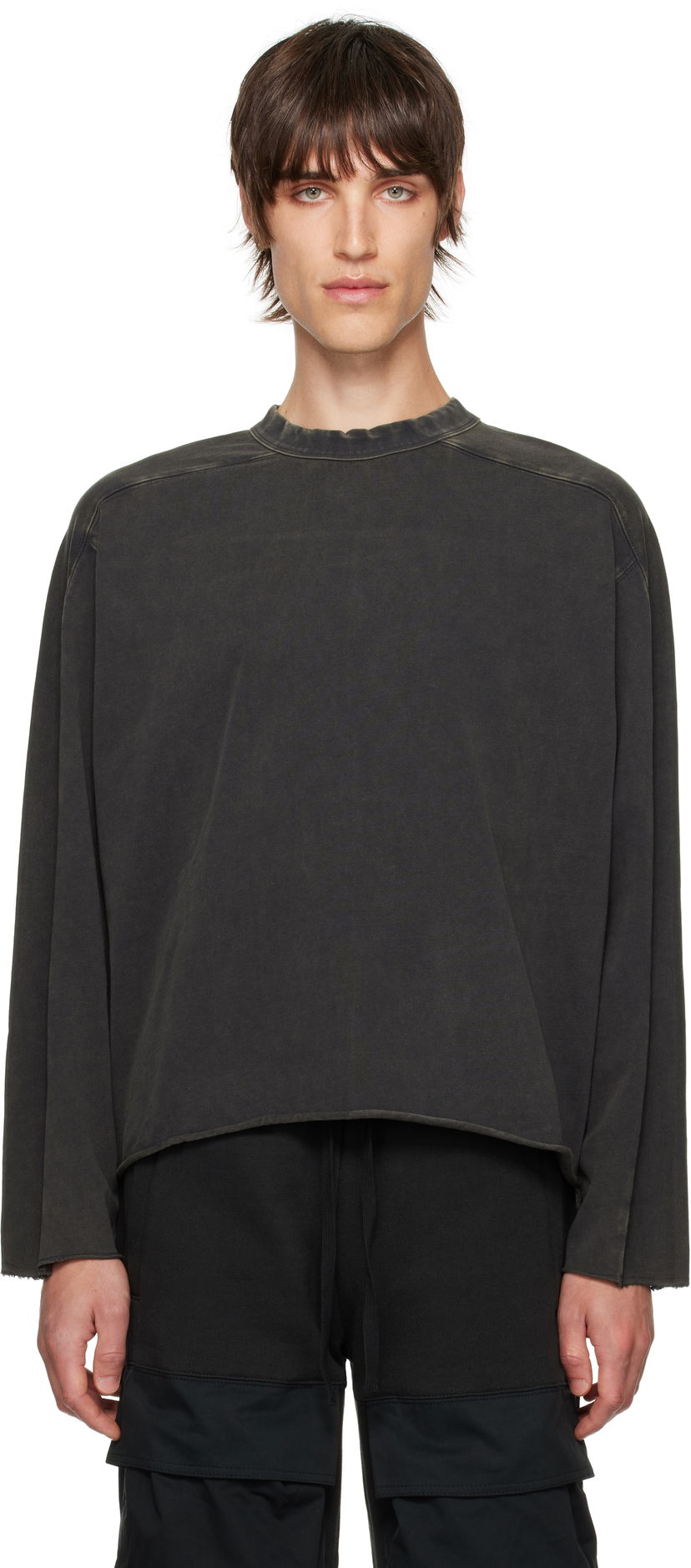 Tričko Entire Studios Heavy Long Sleeve T-shirt Čierna | ES2486WB