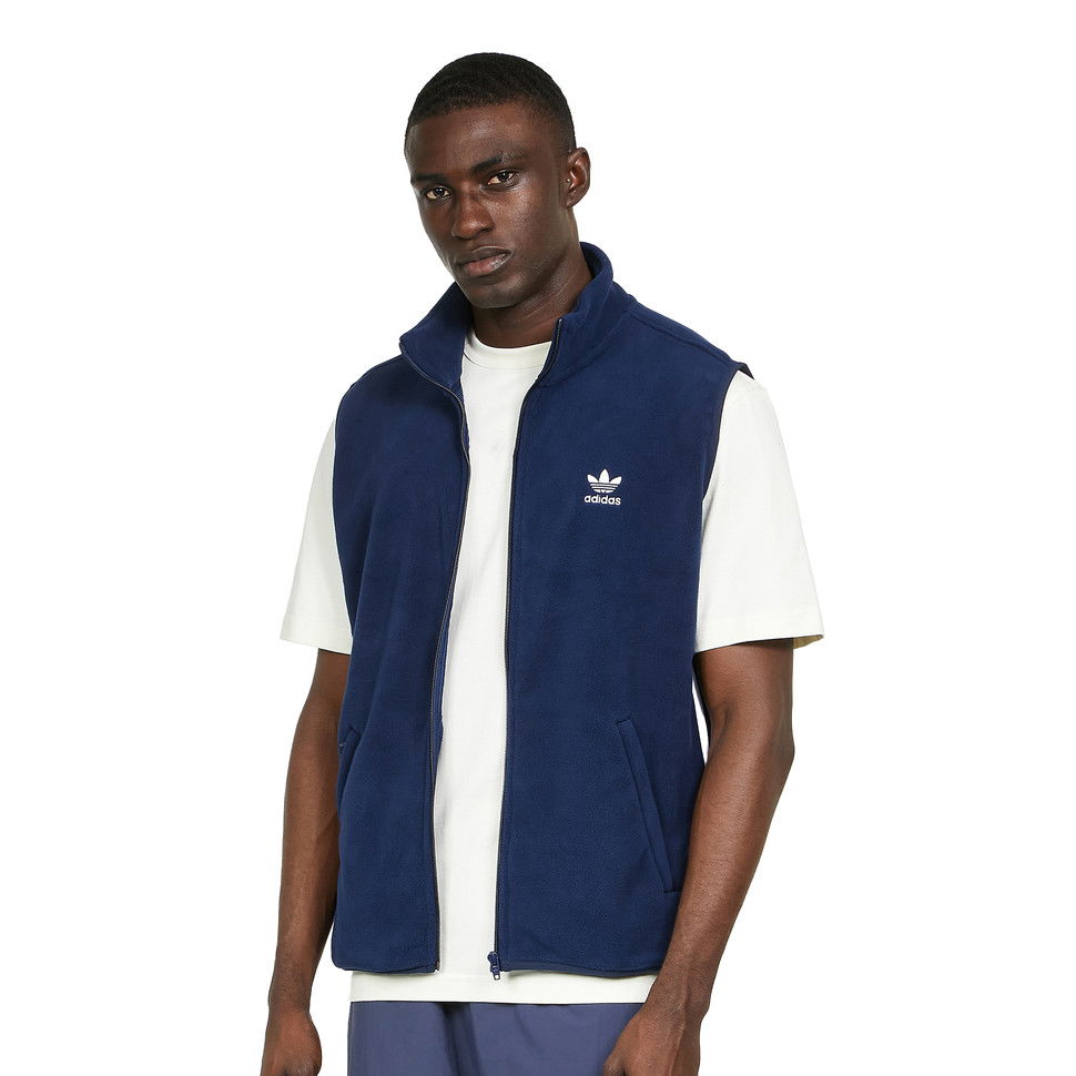 Vesta adidas Originals 3-Stripes Fleece Vest Navy | HK7391, 0