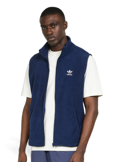 Vesta adidas Originals 3-Stripes Fleece Vest Navy | HK7391