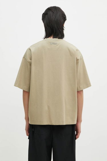 Tričko VETEMENTS Oval Logo Cropped Boxy T-Shirt Béžová | UA66TR600T, 2