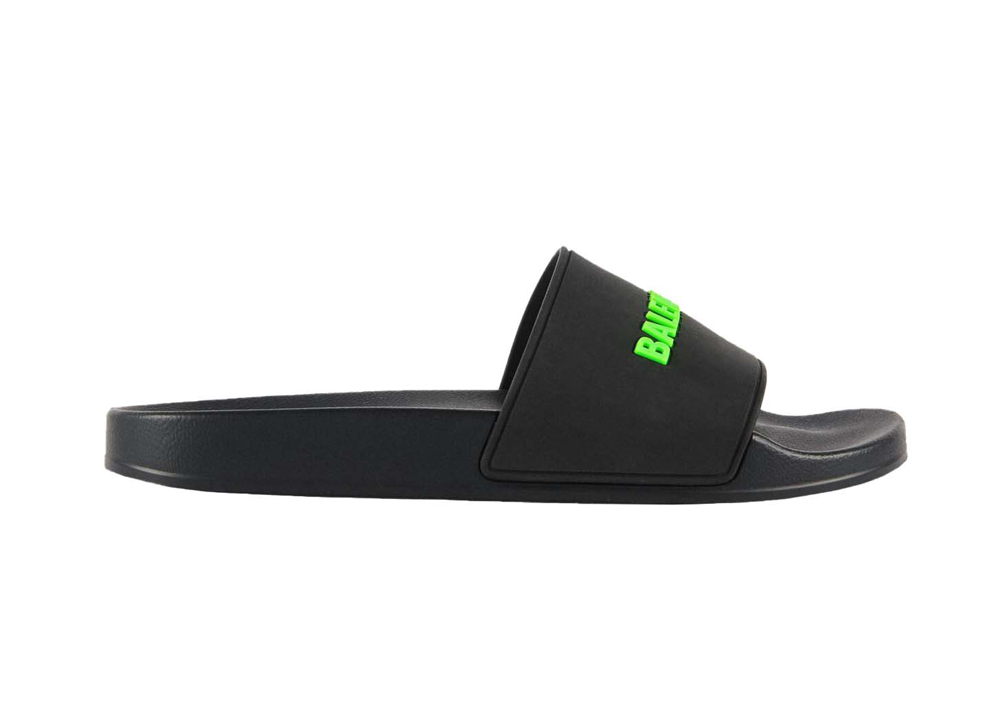 Tenisky a topánky Balenciaga Pool Slide Black Fluo Green W Zelené | 565547W1S811030, 0