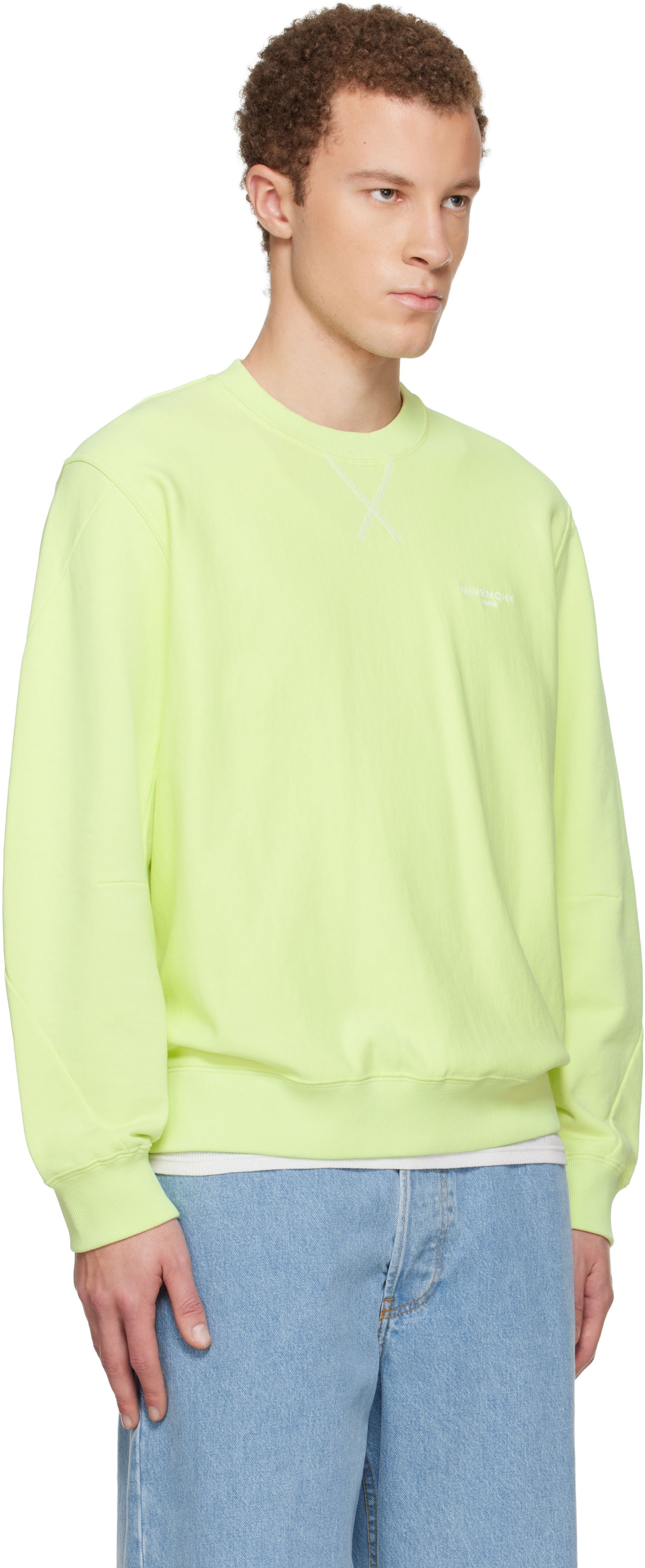 Mikina Givenchy Couture Seam Sweatshirt Žltá | BMJ0P63YS1330, 1