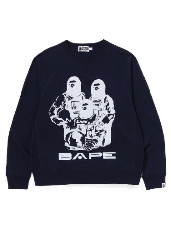 BAPE Relaxed Fit Space System Crewneck 1J30-113-005