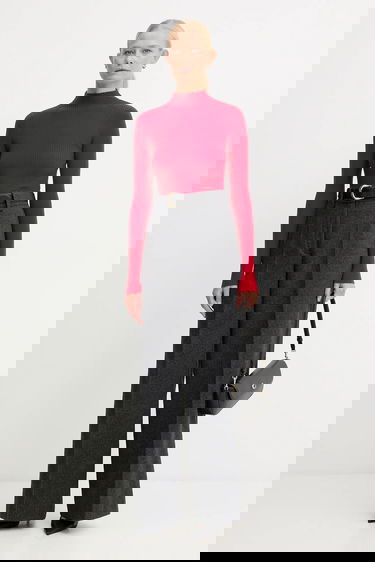 Taška cez rameno Coach Brook Leather Flap Shoulder Bag Čierna | CAN90, 5